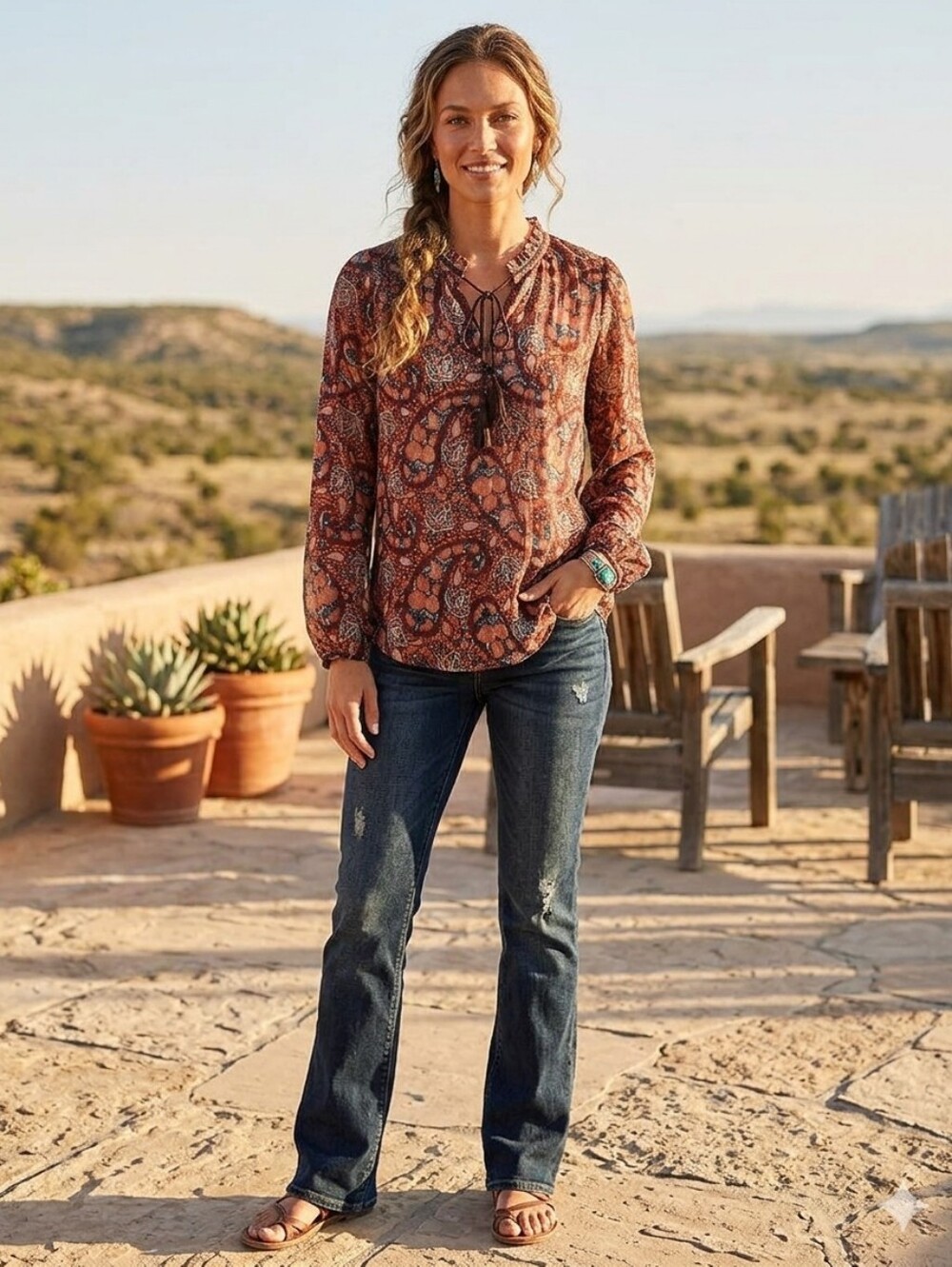 Lucky Brand Live In Love Long Sleeve Lightweight Sz XS